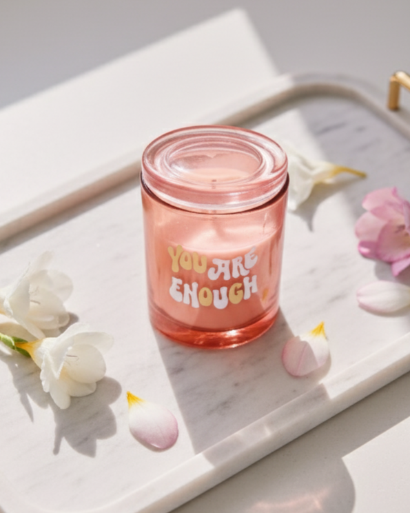 You Are Enough Aroma Candle - Red