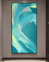 Ocean Pulse 3D Abstract Oil Painting 