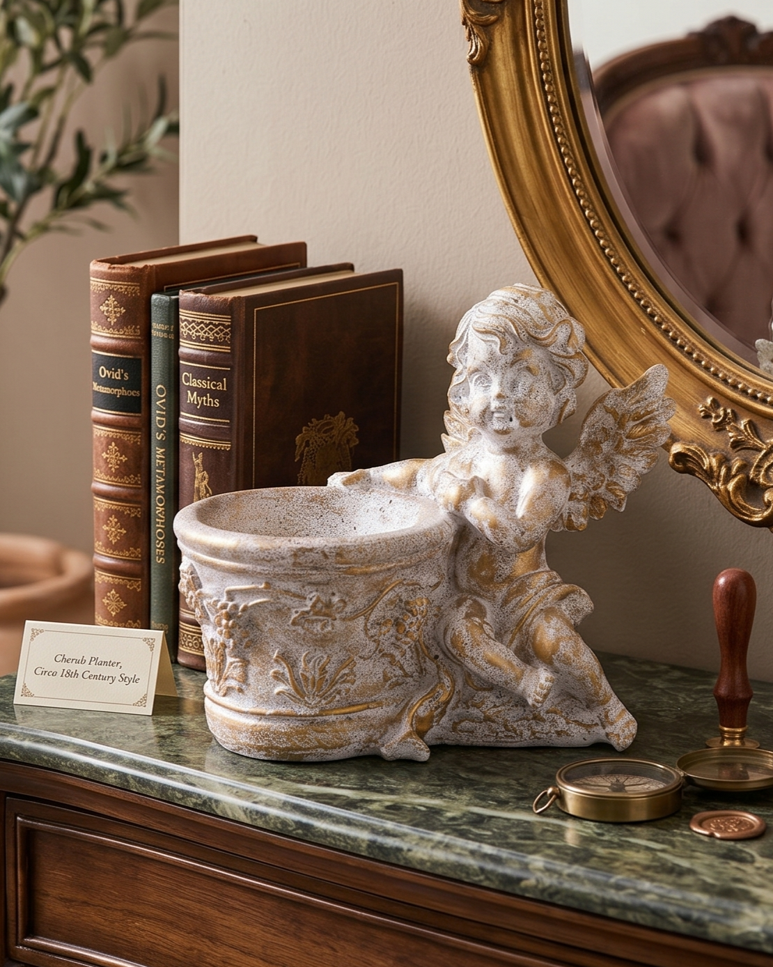 Adorable Angel Cherub Planter 