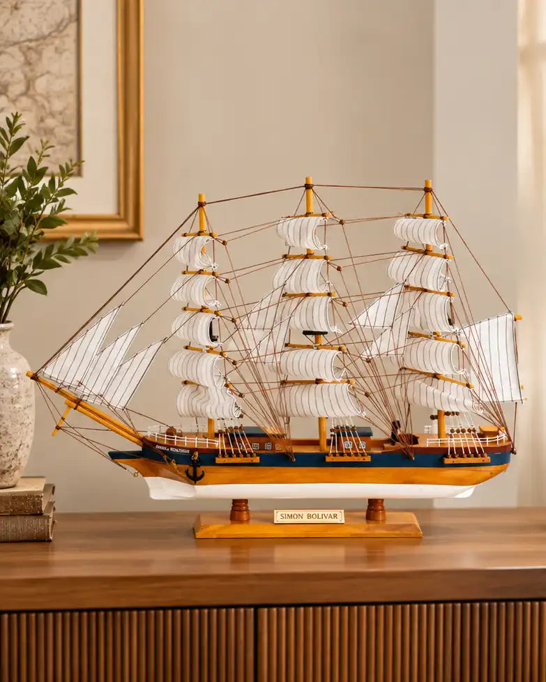 Simon Bolivar Maritime Decorative Ship Model - 68 CM