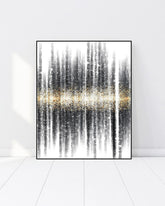 Golden Frequency 3D Abstract Oil Painting 