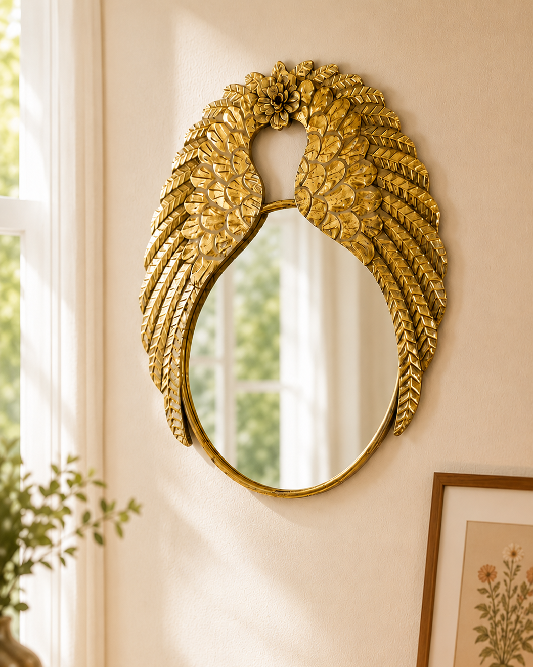 Regal Wings Accent Wall Mirror 