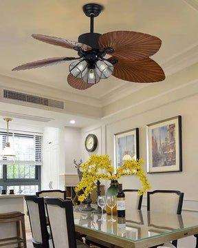 Tropical Palm Leaf Fan - The Decor Kart 