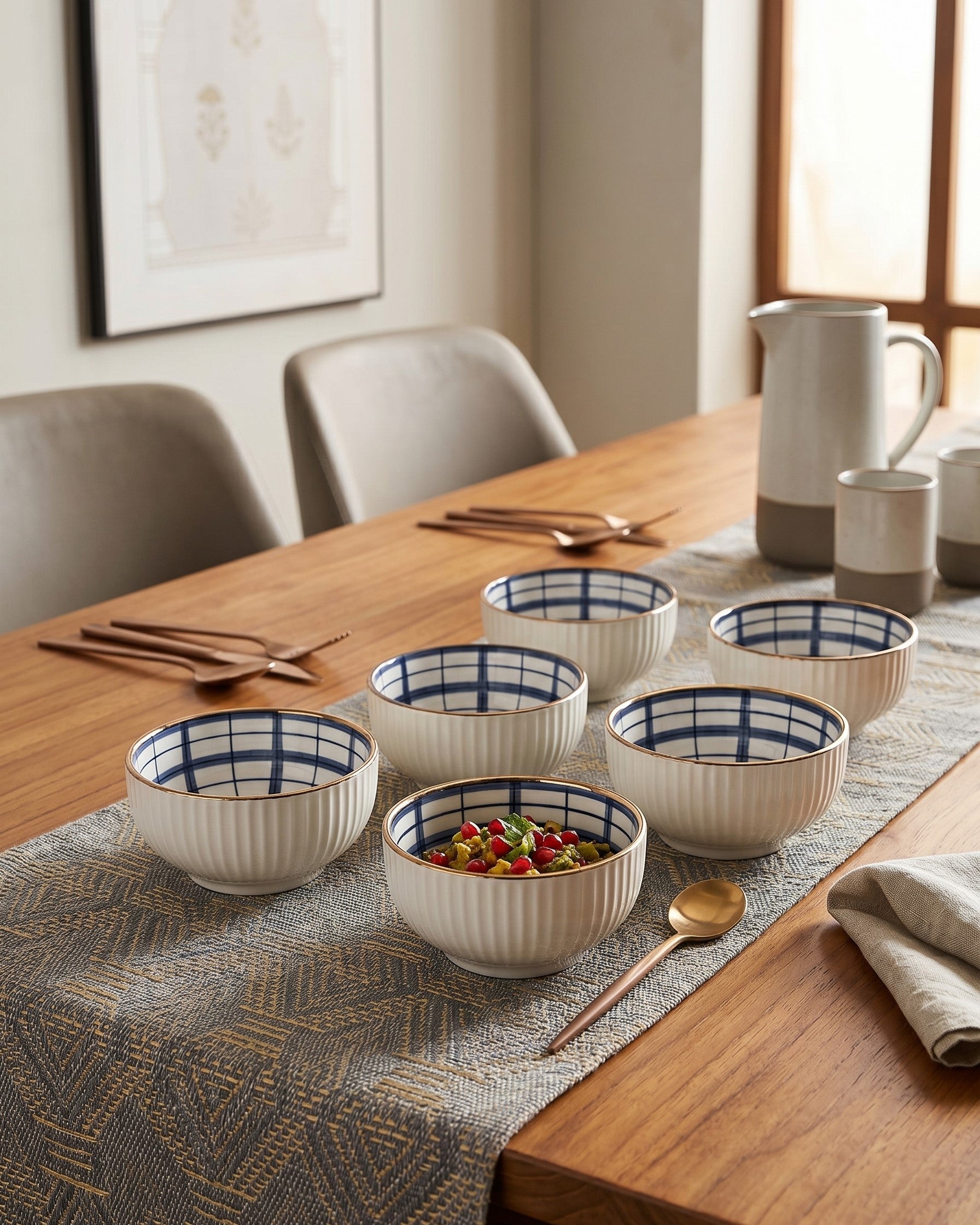 Midnight Blossom Katori - Set Of 6 Style - 3