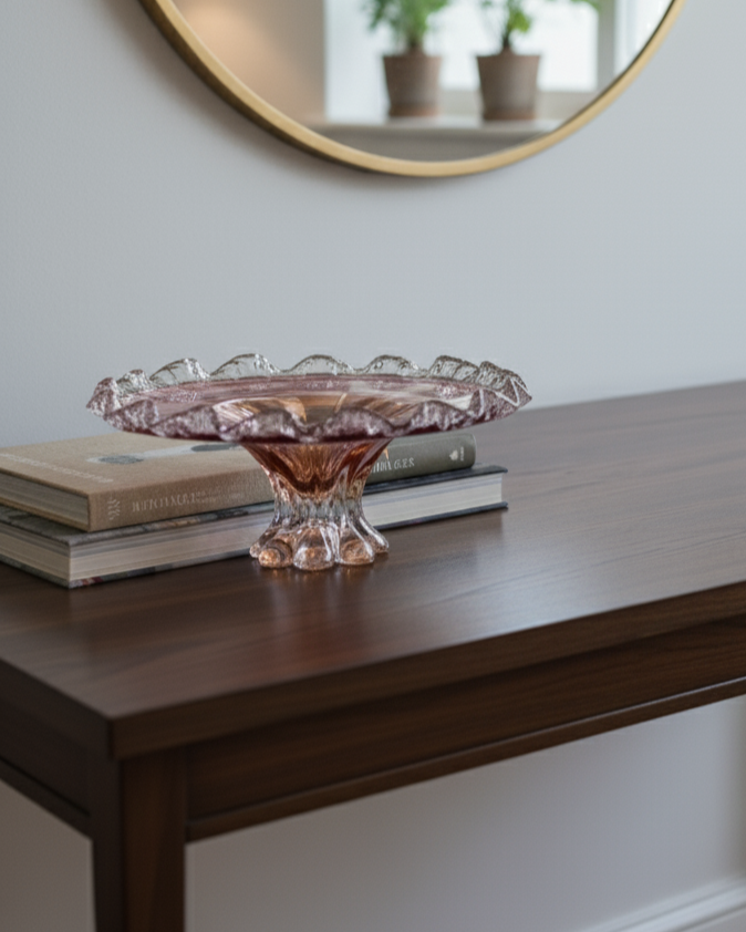 Amethyst Bloom Centerpiece Decorative Bowl 