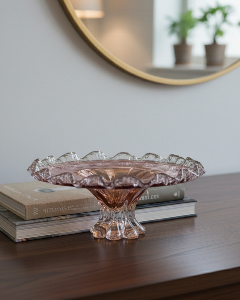 Amethyst Bloom Centerpiece Decorative Bowl 