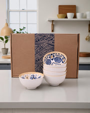Indigo Artisan Katori - Set Of 6