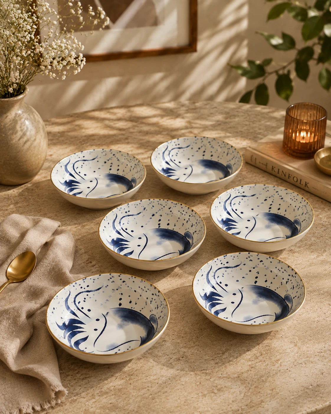 Squid Tales Katori - Set Of 6 