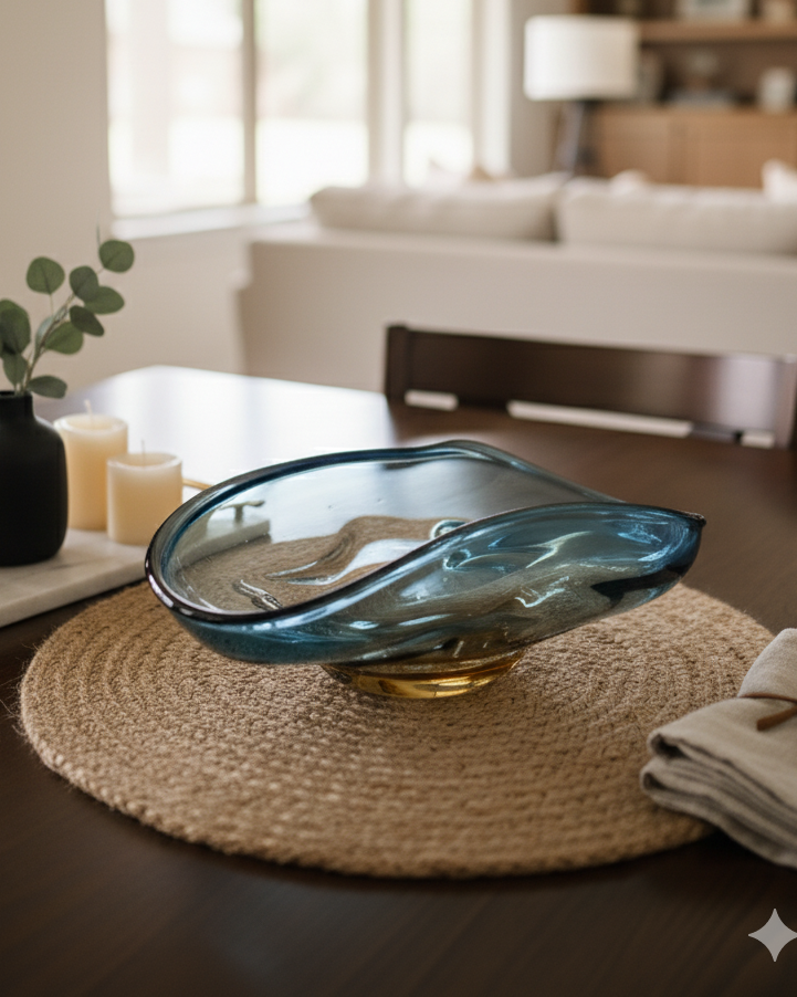 Ocean Drift Glass Decorative Bowl 