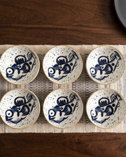 Fish Tales Katori - Set Of 6