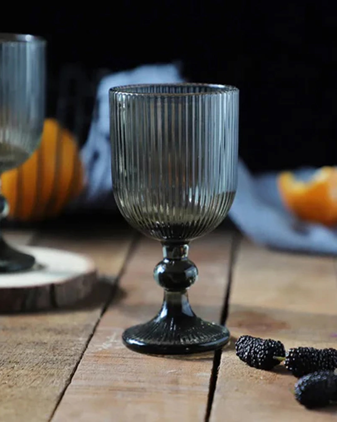 Striped Shot Glass Black - Small Set of 6 