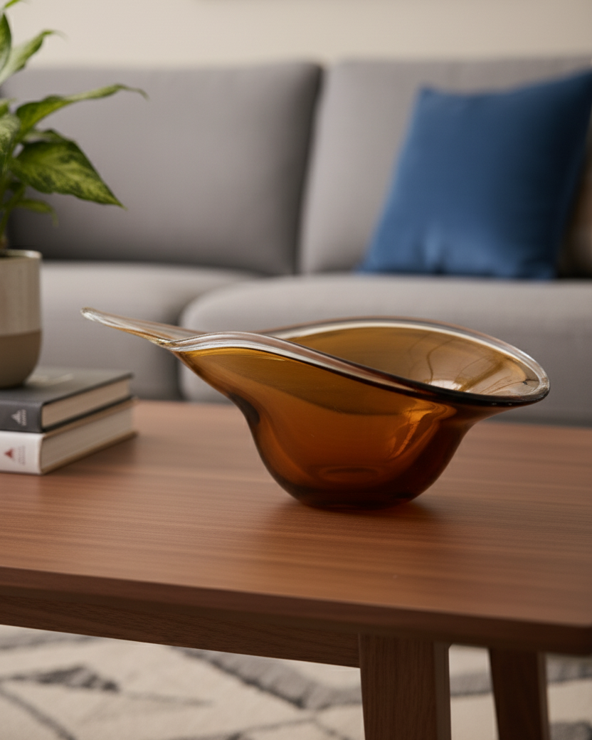 Ruffle Edge Coffee Table Decorative Bowl 