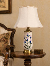Blue Blossom Ceramic Table Lamp 