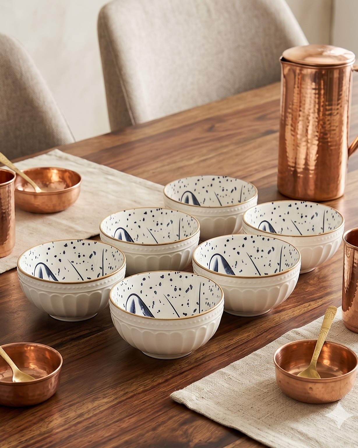 lobster Tales Katori - Set Of 6 