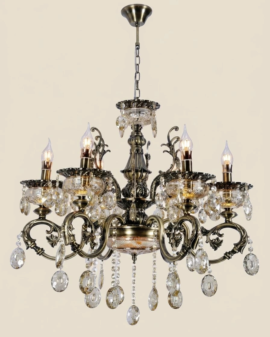 Imperial Crystal Elegance Chandelier - 6 Lights 