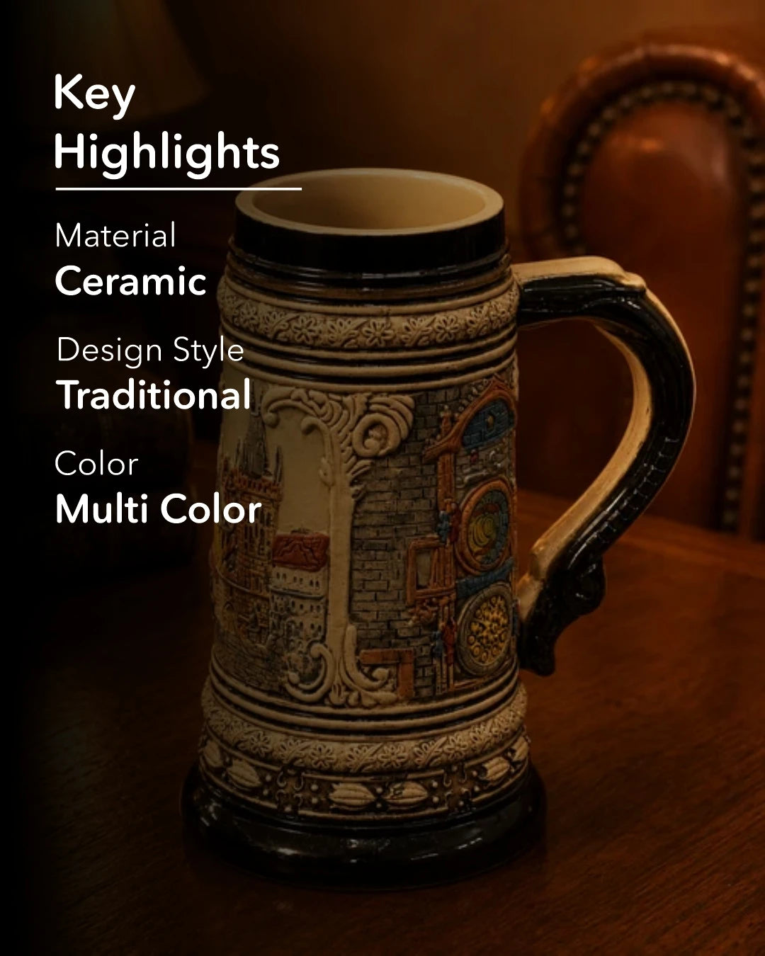 Prague Heritage - Vintage Stein Beer Mug 