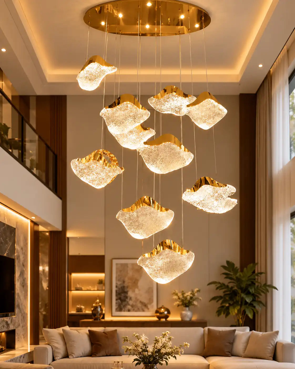 Celestara Cascading Sculptural Luxury Chandelier