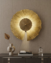 Metallic Leaf Wall Light 