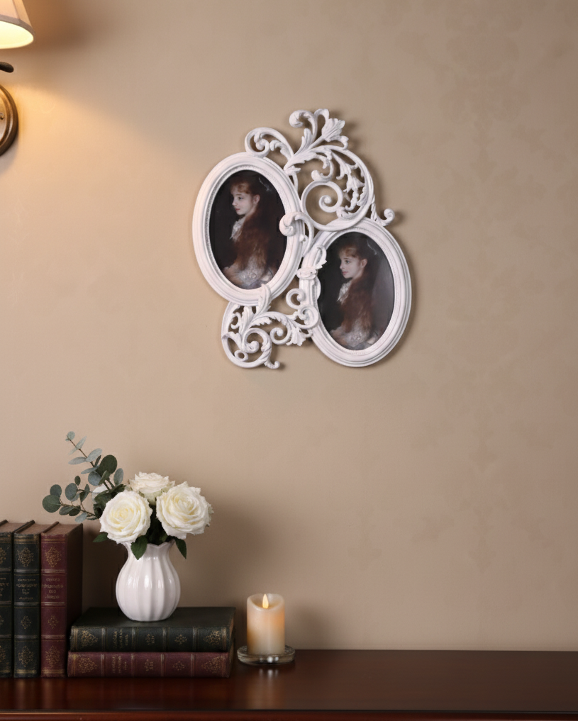 Dual Oval Vintage Photo Frame 