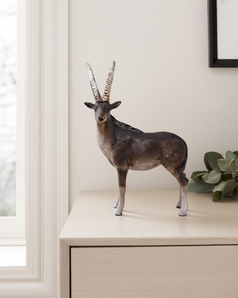 Majestic Antelope Family Decorative Figurine  - Set Of 3 