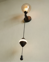 Halo Drop Elegance Wall Light - Black 