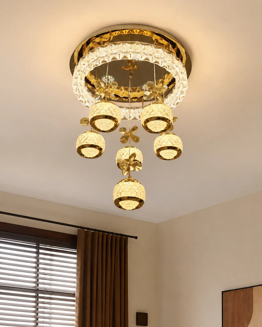 Aurevian Halo Crystal Chandelier 