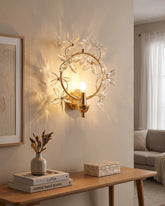 Floral Halo Wall Light - Clear 