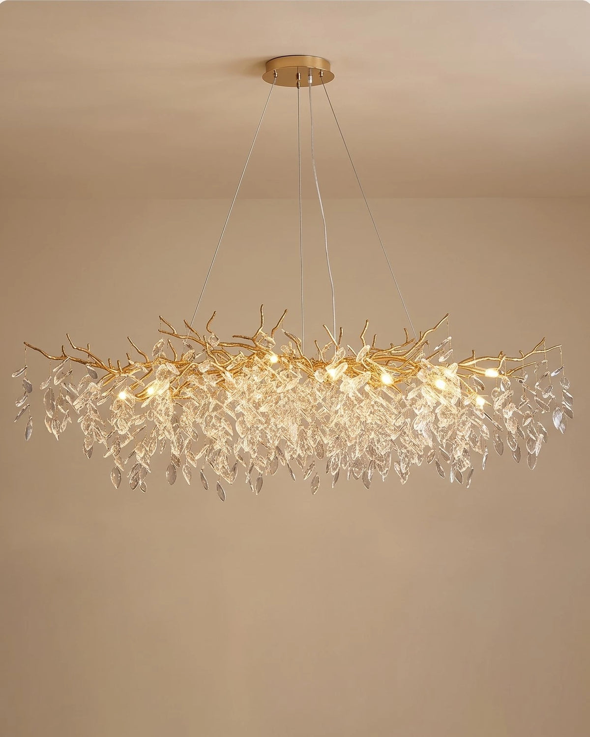Frosted Vine Branch Chandelier