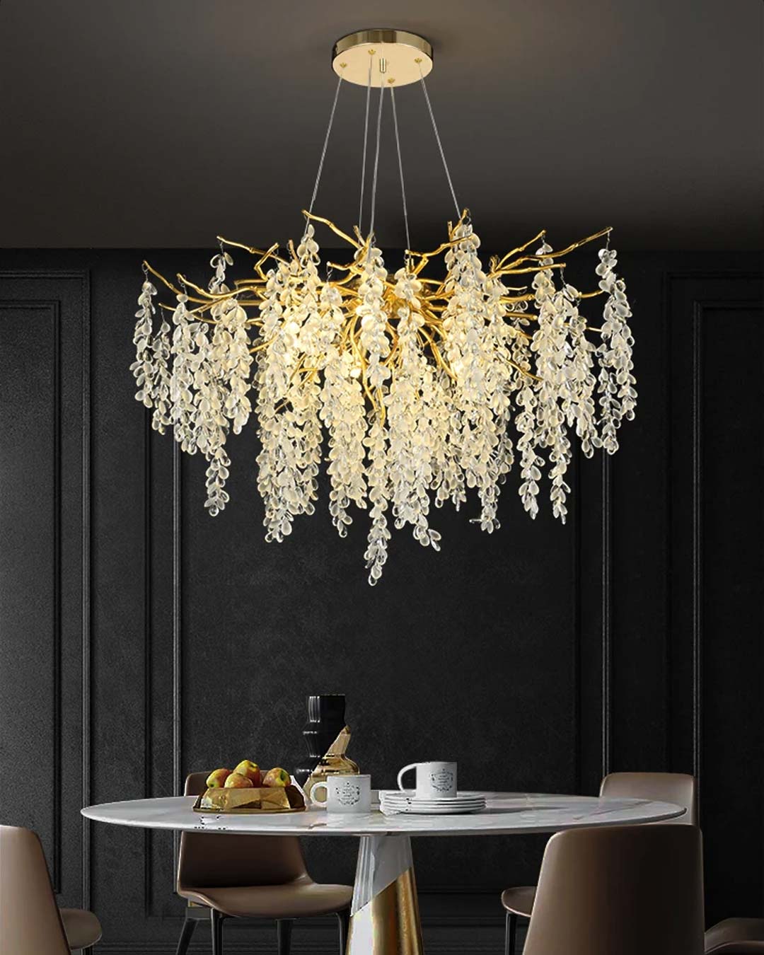 Modern Crystal Branch Chandelier 