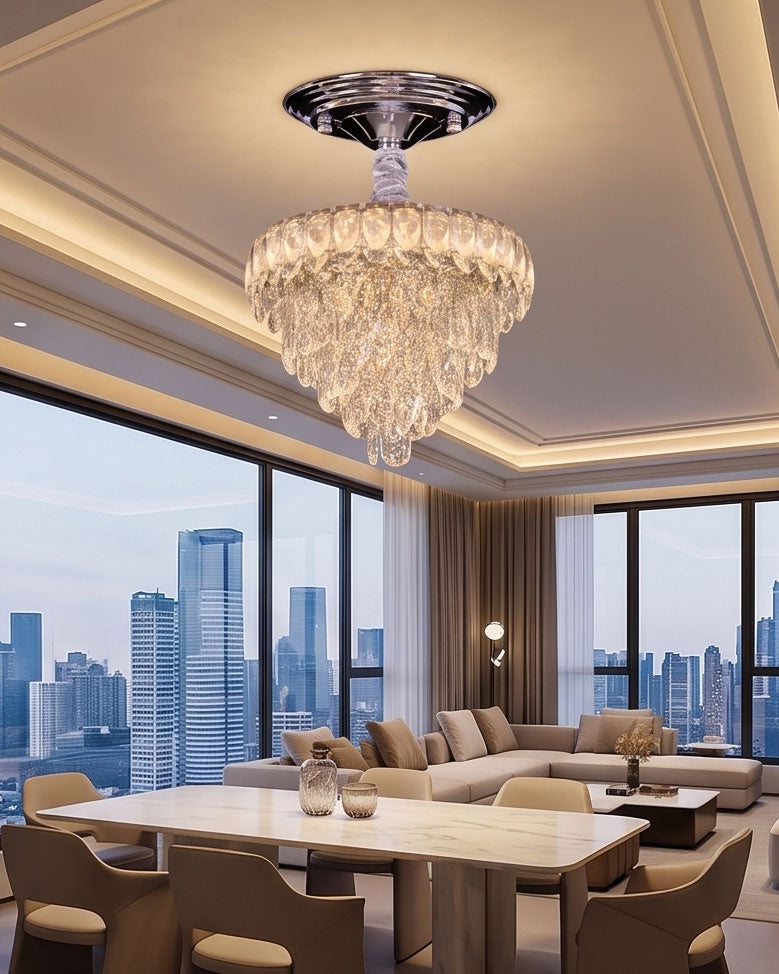 Royal Crystal Cascade Chandelier