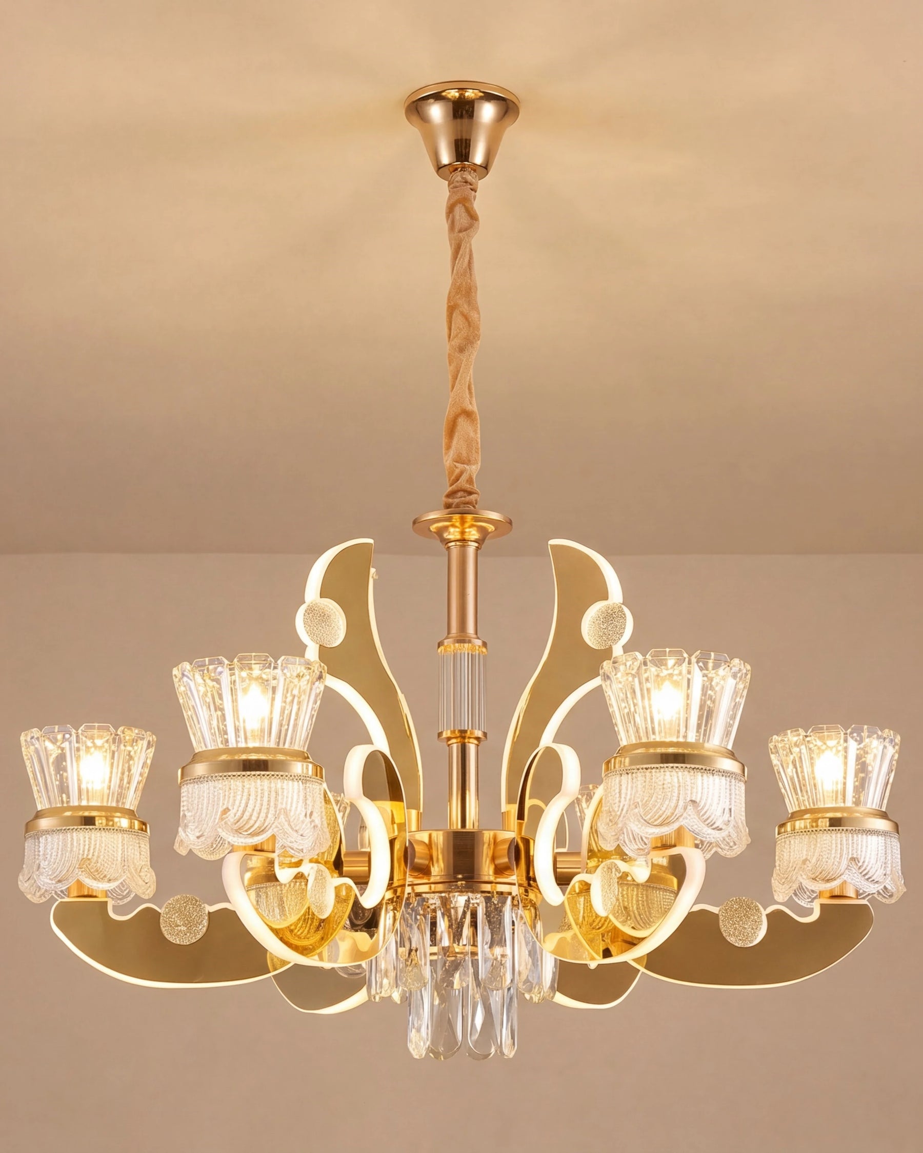 Imperial Crystal Cascade Chandelier 