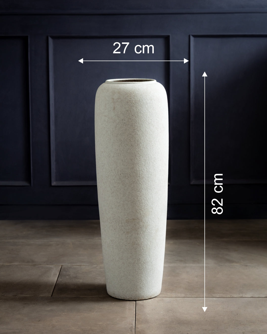 Pebble Finish Designer Floor Vase - Large 