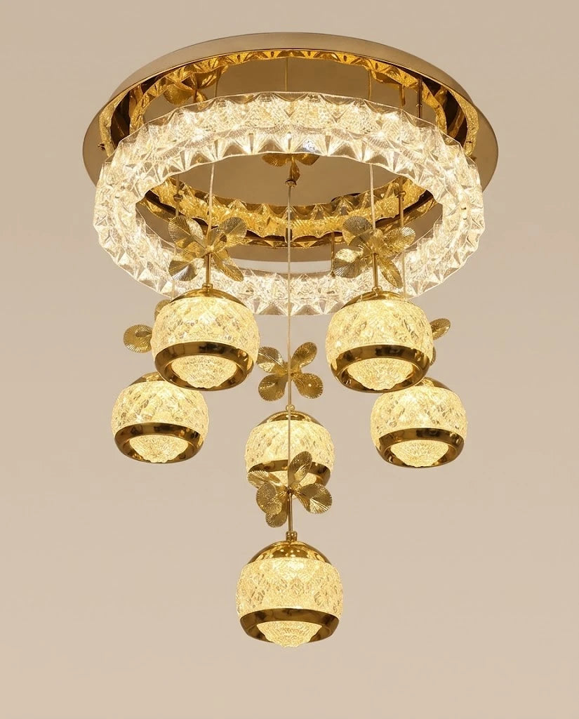 Aurevian Halo Crystal Chandelier 