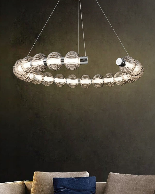 Aurora Halo Orb Ring Chandelier 