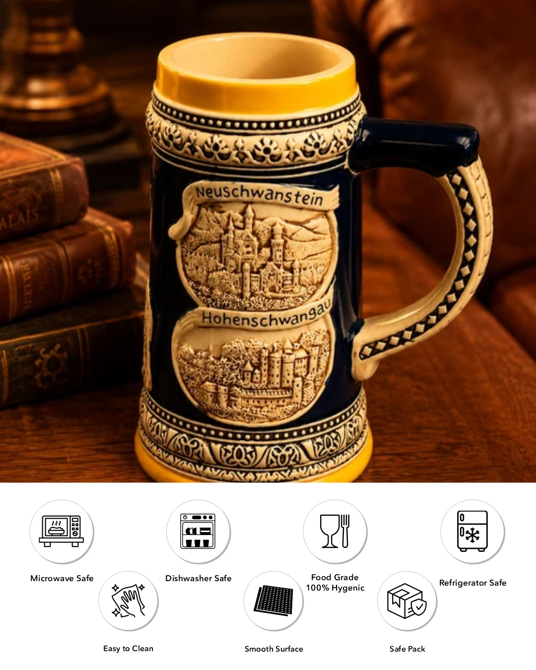 German Landmark - Vintage Stein Beer Mug 
