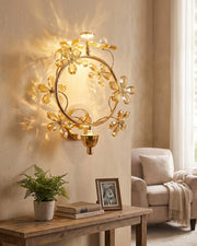 Floral Halo Wall Light - Amber