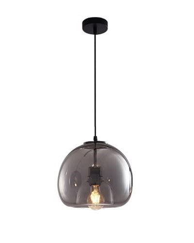 Modern Smoke Grey Hanging Pendant Light-1L 