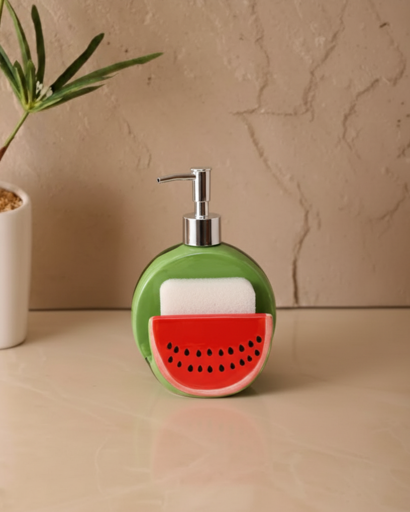 Watermelon Soap Dispenser With Tissue Holder 