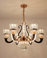 Noir Elegance Crystal Chandelier 