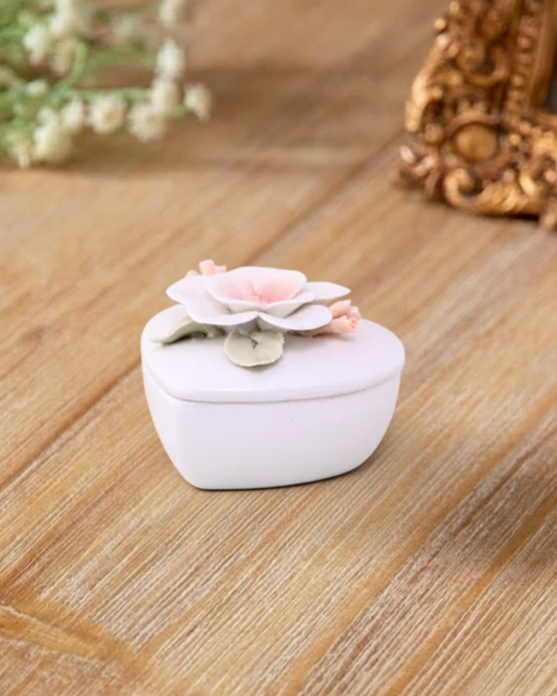 Floral Heart Trinket Box 