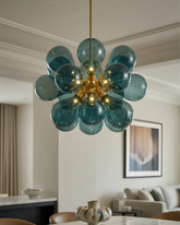 Glass Blossom Bubble Chandelier 