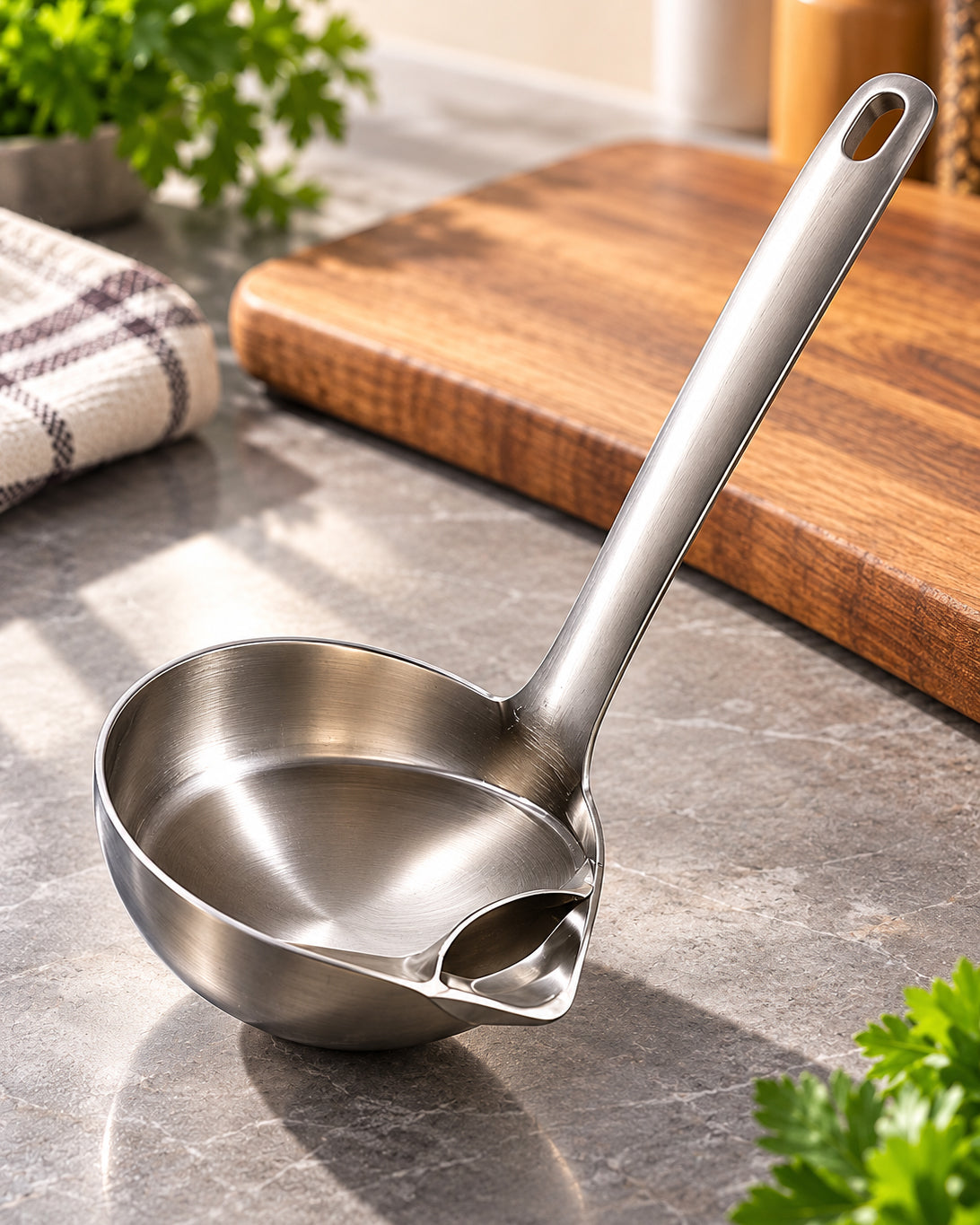 Stainless Steel Soup Or Oil Filter Ladle