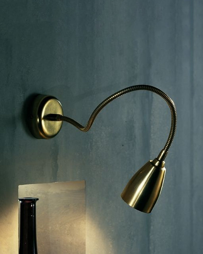 Adjustable Wall Light with Golden Finish 