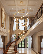 Vortex Ring Double Height Chandelier