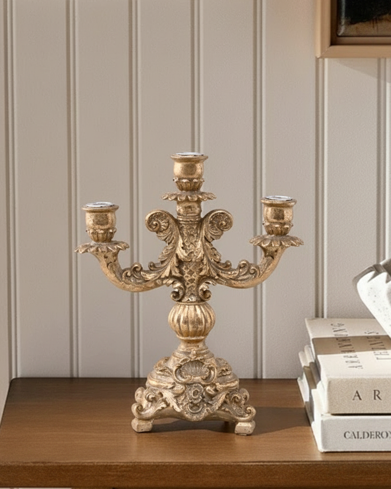 Antique Royal 3-Arm Candle Stand 