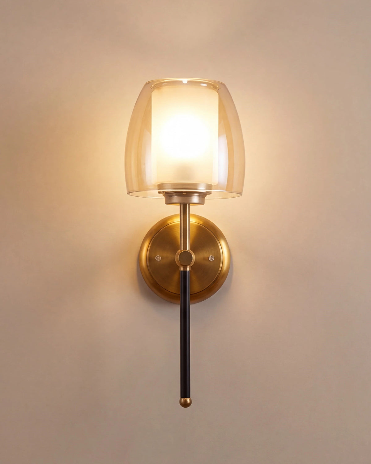 Modern Taper Glass Wall Light