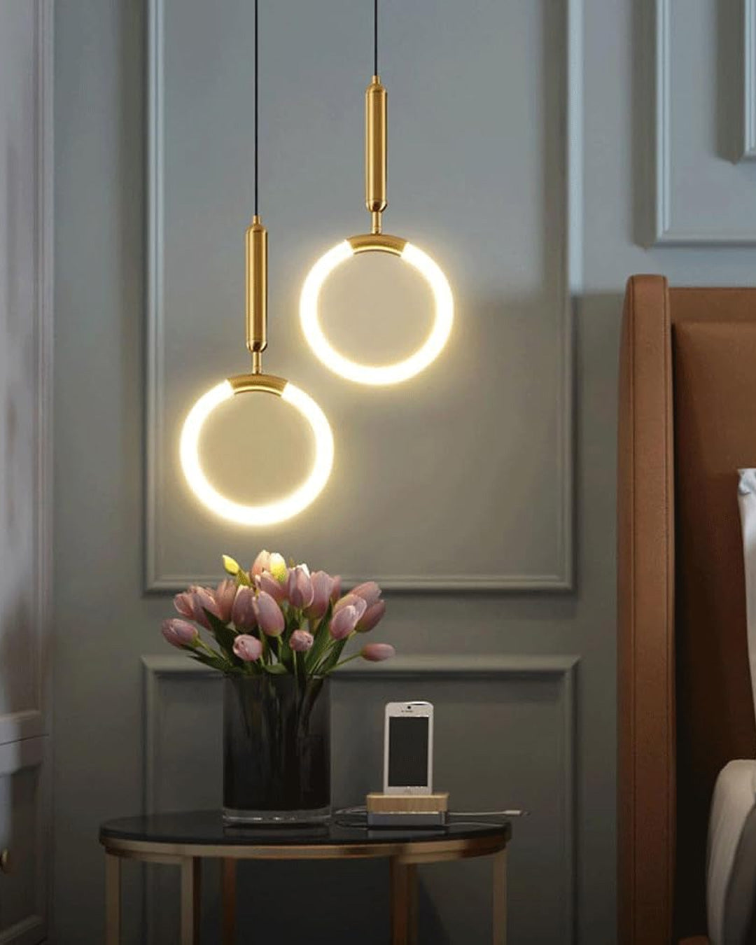 Luminous Ring LED Pendant Light - Set Of 2