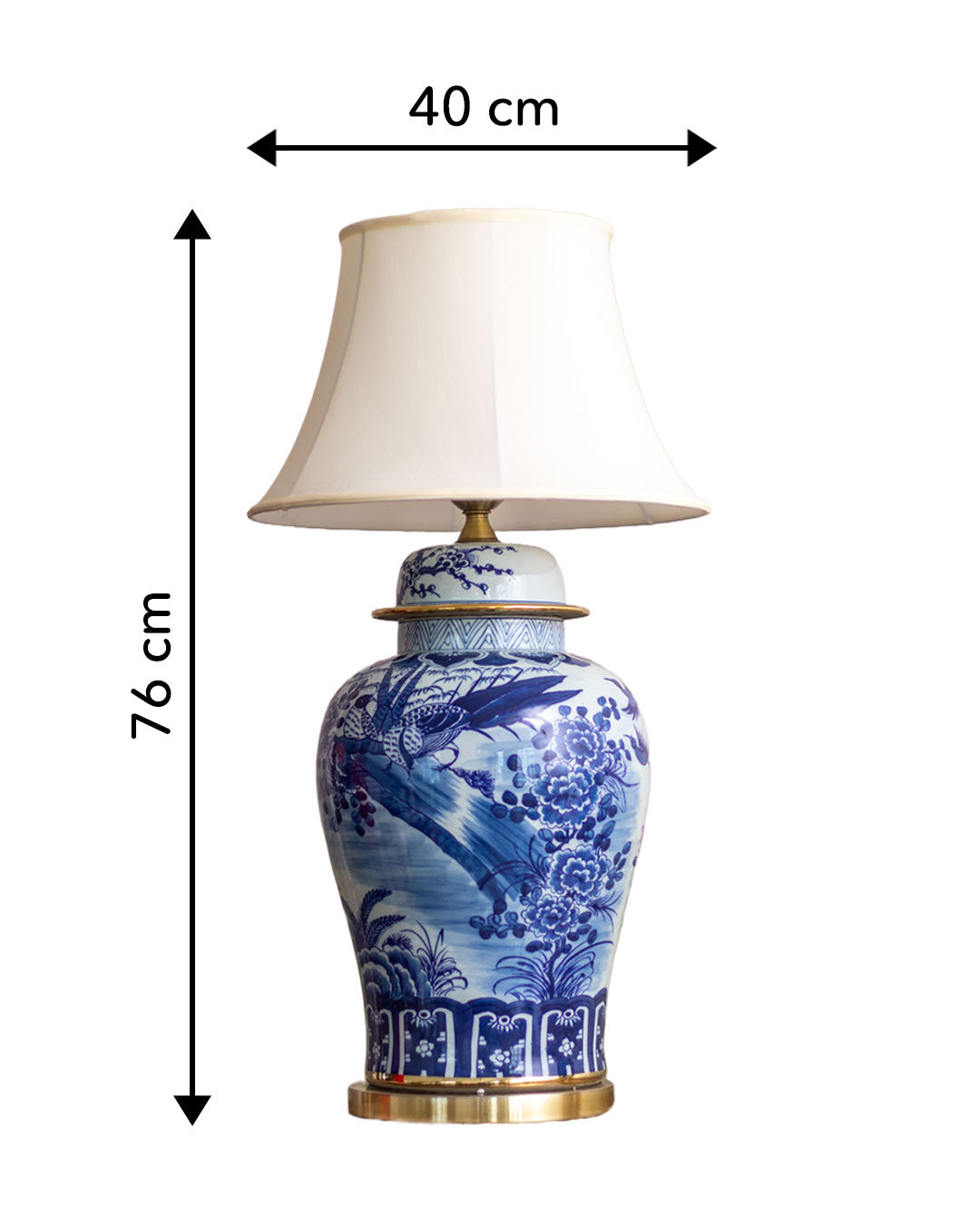 Charade II Blue & White Porcelain Lamp