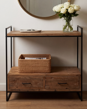 Rustic Haven Storage Table