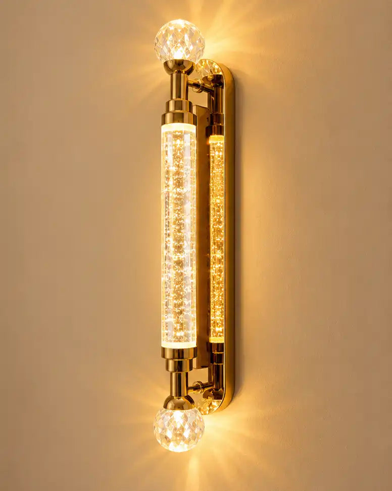 Lumivelle Crystal Beam LED Wall Light - Gold